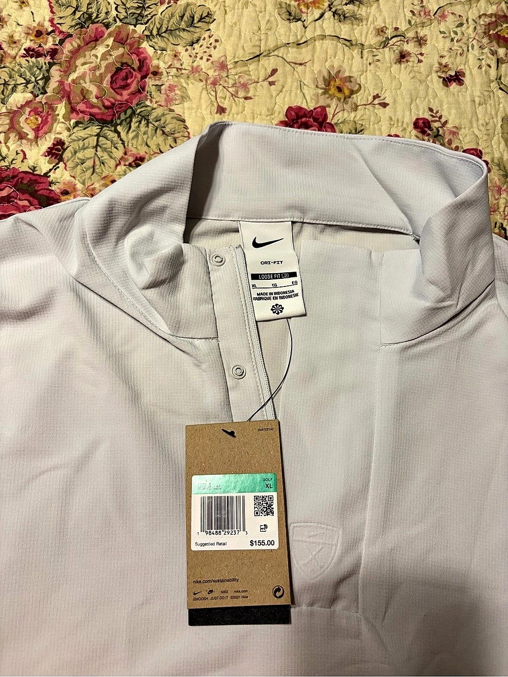 Nike Par Dri-FIT Golf Polo Men's White XL